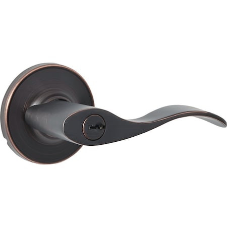 Steel Pro Oil Rubbed Bronze Wave Entry Door Lever LC2X700B